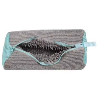 Cleanza Fluffy Fiber Shoe Washing Bag – 360° Deep Cleaning Laundry Bag for Sneakers