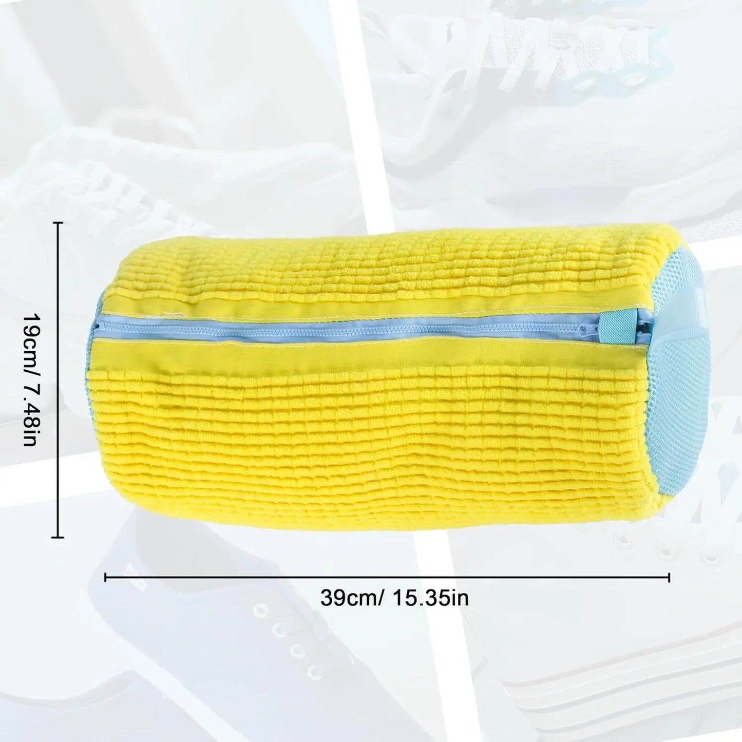 Cleanza Fluffy Fiber Shoe Washing Bag – 360° Deep Cleaning Laundry Bag for Sneakers